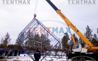 СДАЧА В ЭКСПЛУАТАЦИЮ АНГАРА ДЛЯ СПЕЦТЕХНИКИ