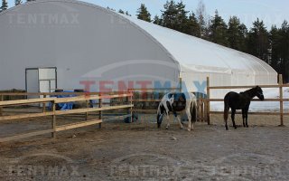 ЗАВЕРШЕНИЕ СТРОИТЕЛЬСТВА КОННО-СПОРТИВНОГО МАНЕЖА В ЛЕНИНГРАДСКОЙ ОБЛАСТИ