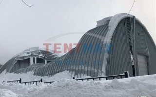 Тентовые ангары vs Снежная буря
