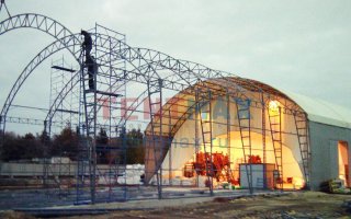 Реконструкция каркасно тентовых ангаров