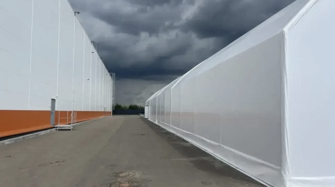 Каркасно-тентовый склад (Москва и Московская область). 18 на 50 м. — фото 3